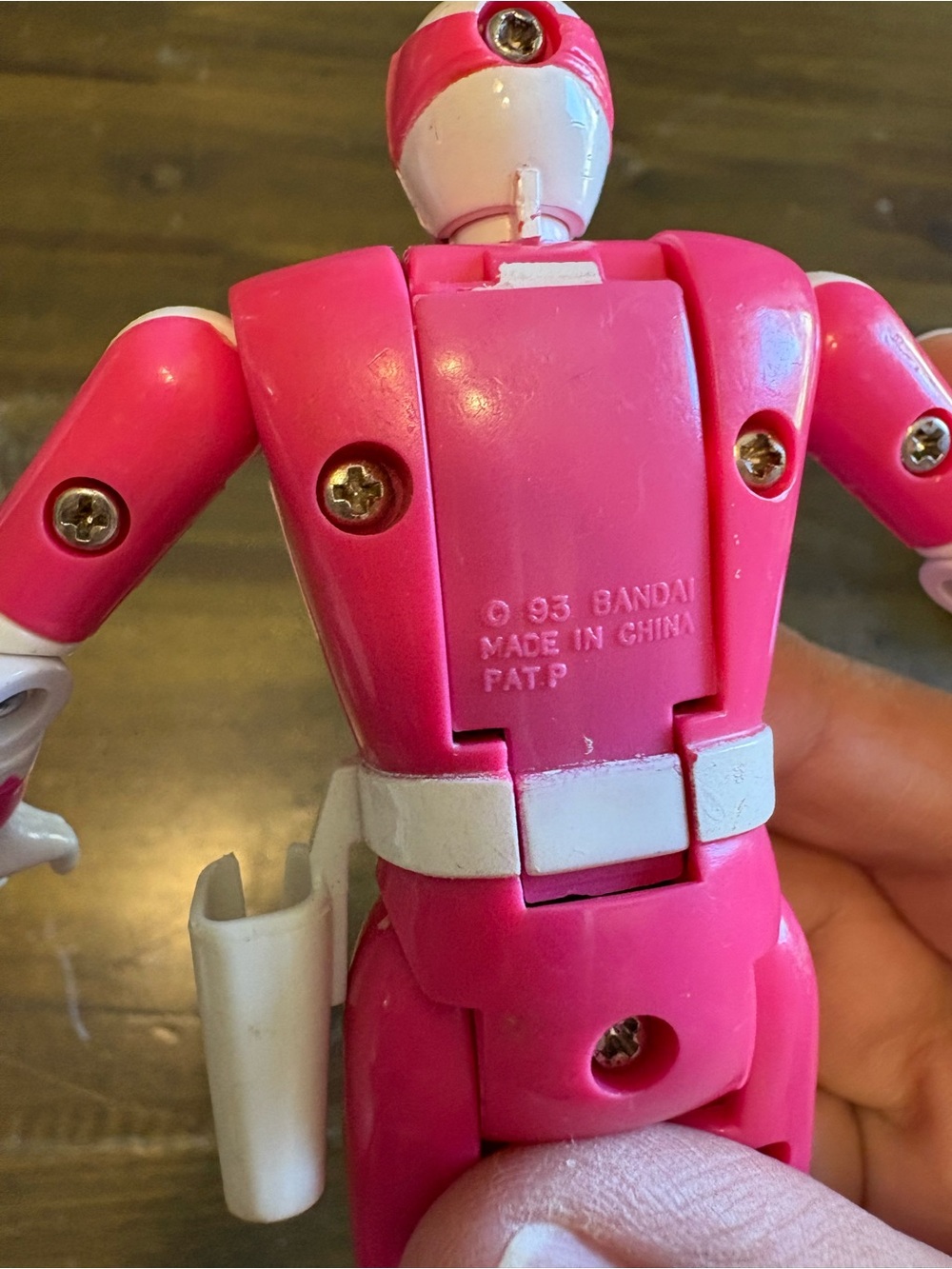 Pink Mighty Morphin Power Rangers Head Flip Action Figure 1993 Y2K Kimberly - Picture 3 of 3